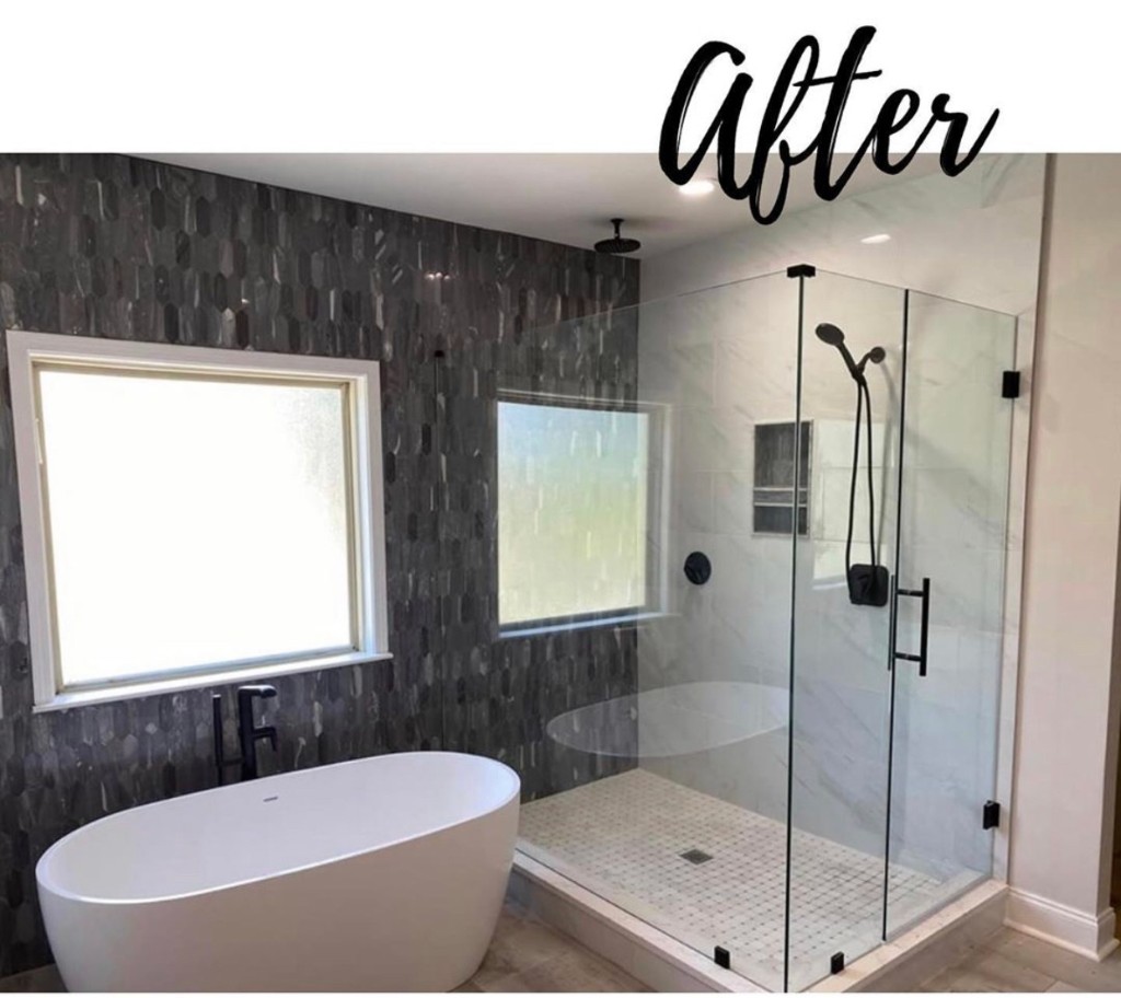 Bathroom renovation after